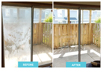 Before and After Sliding Glass Replacement